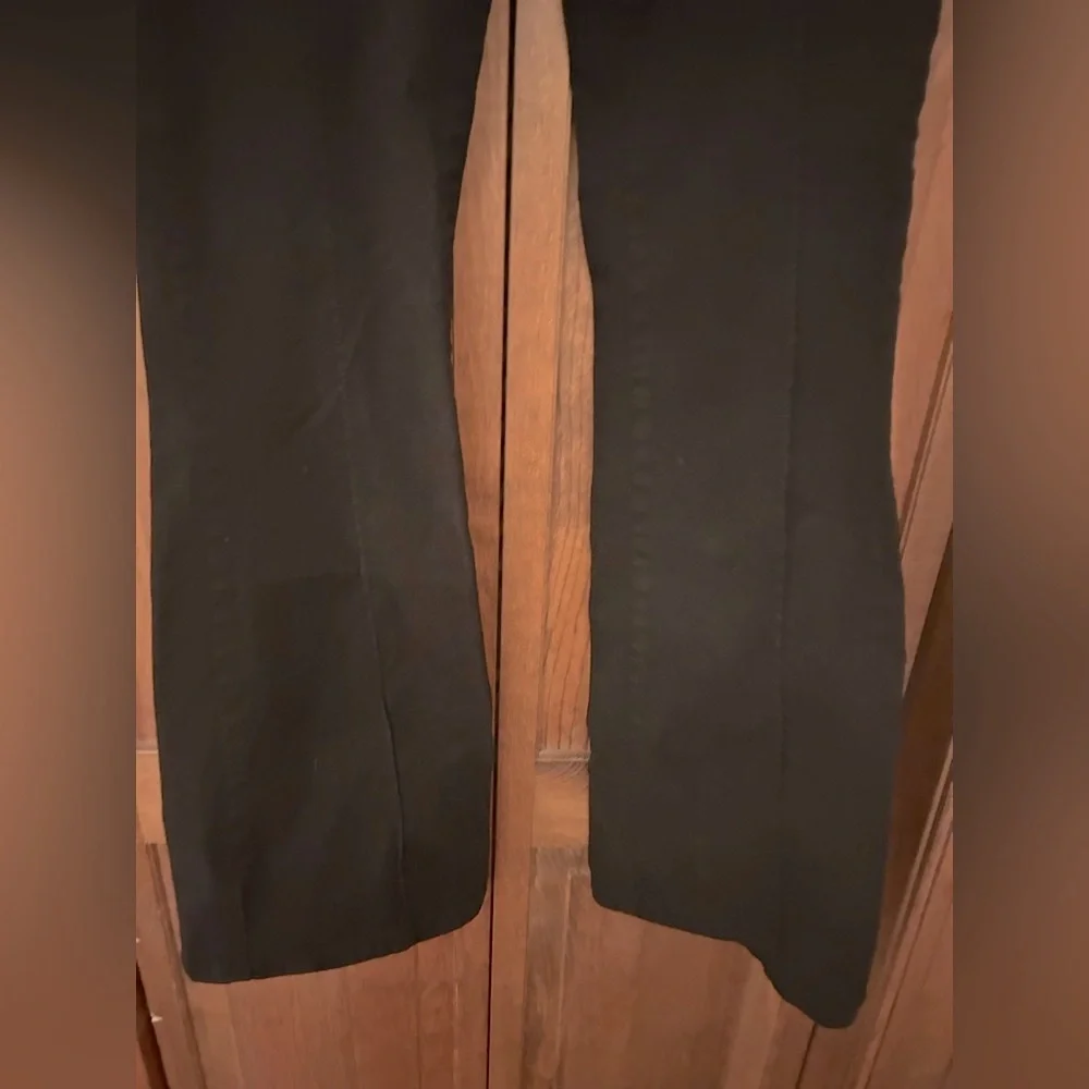 Brandy Melville J. Galt Women Black Agatha Low Rise Boot Cut Cotton Blend Pants